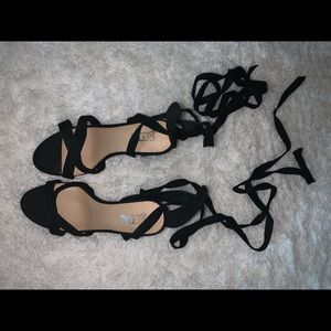 🎉🎊HOSTPICK 🚨💥🎊🎉Woman shoe heeled sandals 👡 tie up leg 🦵 strap🛒🛍🎁🎈🎀
